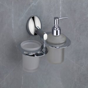 Liquid Soap Dispenser with Tumbler Holder - Sparkle Series