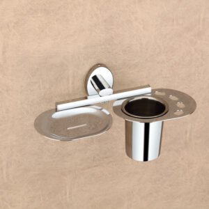 Soap Dish with Tumbler Holder - Sonata Series