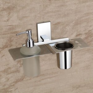 Liquid Soap Dispenser with Tumbler Holder - Quba Series