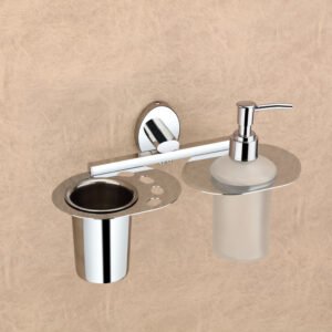 Liquid Soap Dispenser with Tumbler Holder - Sonata Series